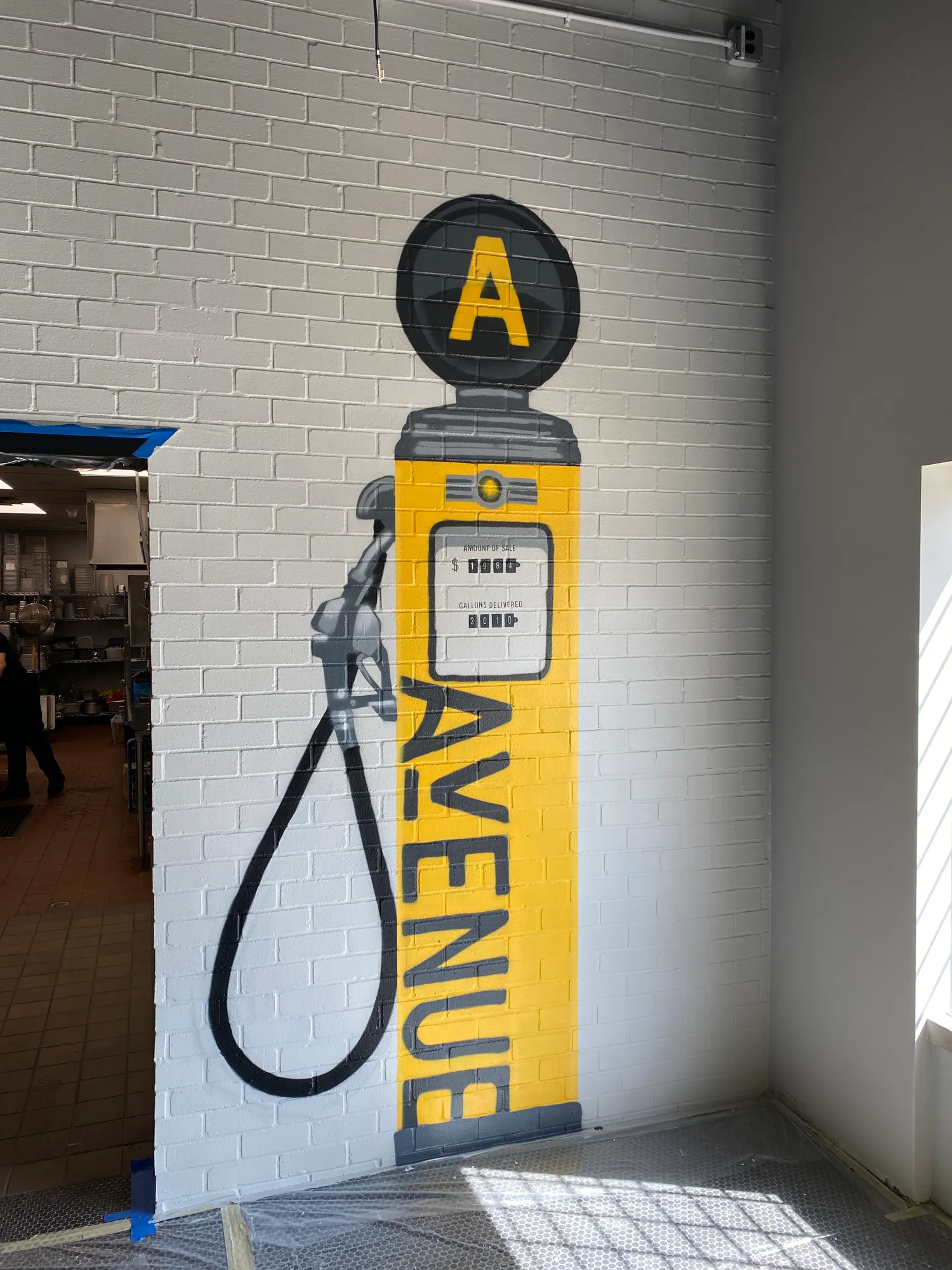 Avenue American Bistro mural in Wayne, MI by Wetiko, photo 3
