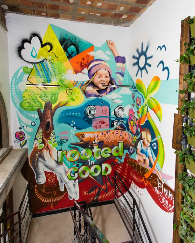 Brome Modern Eatery mural