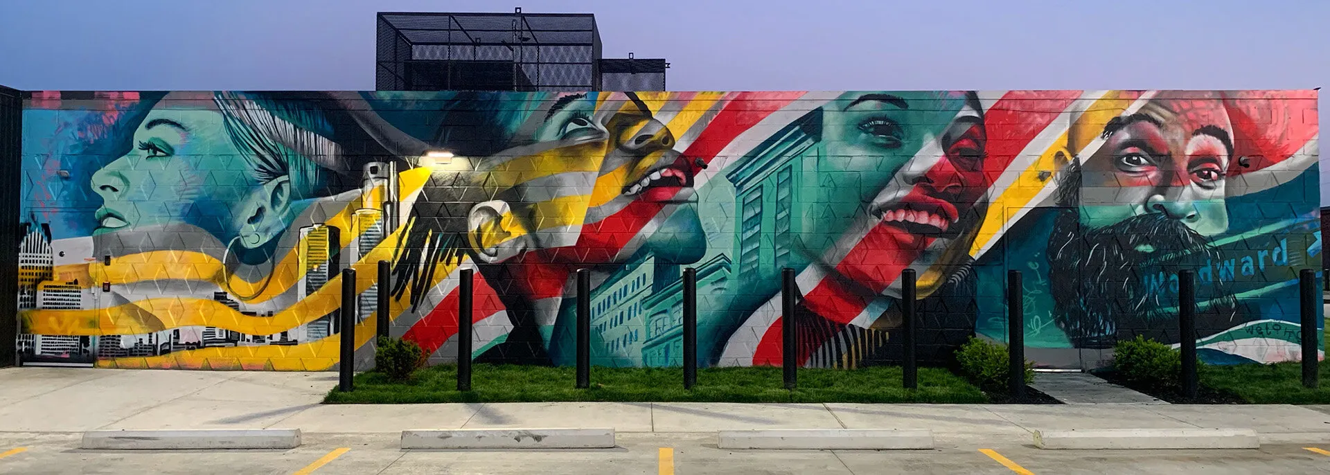 Common Citizen mural in Flint, MI by Wetiko