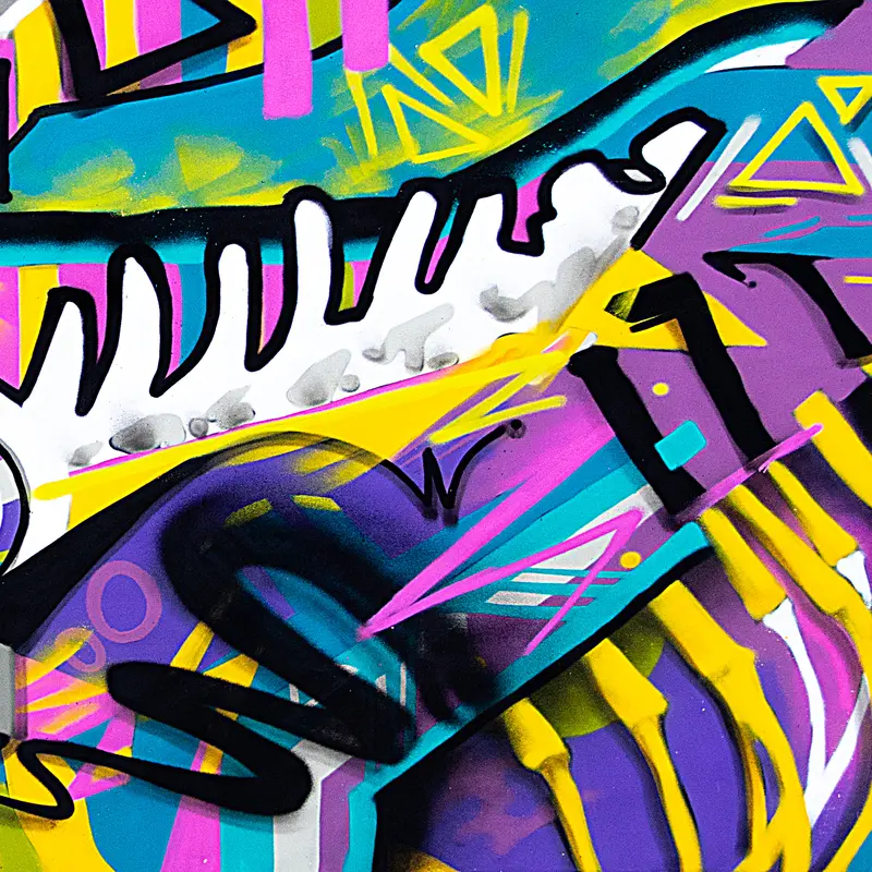 Futurelazertiger (portable mural) mural by Wetiko, behind the scenes, photo 3
