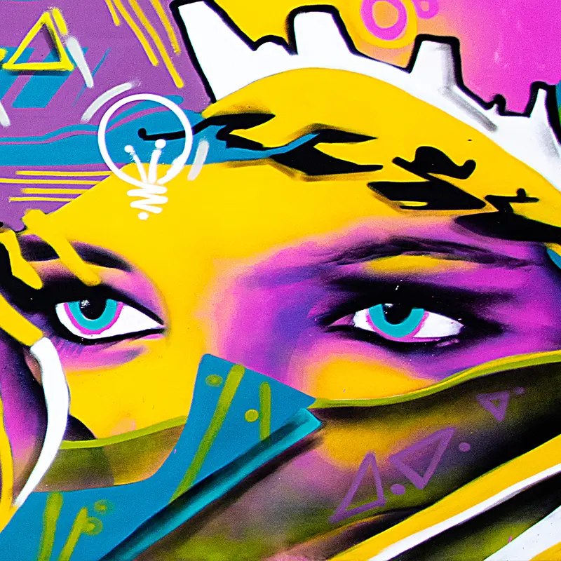 Futurelazertiger (portable mural) mural by Wetiko, behind the scenes, photo 4