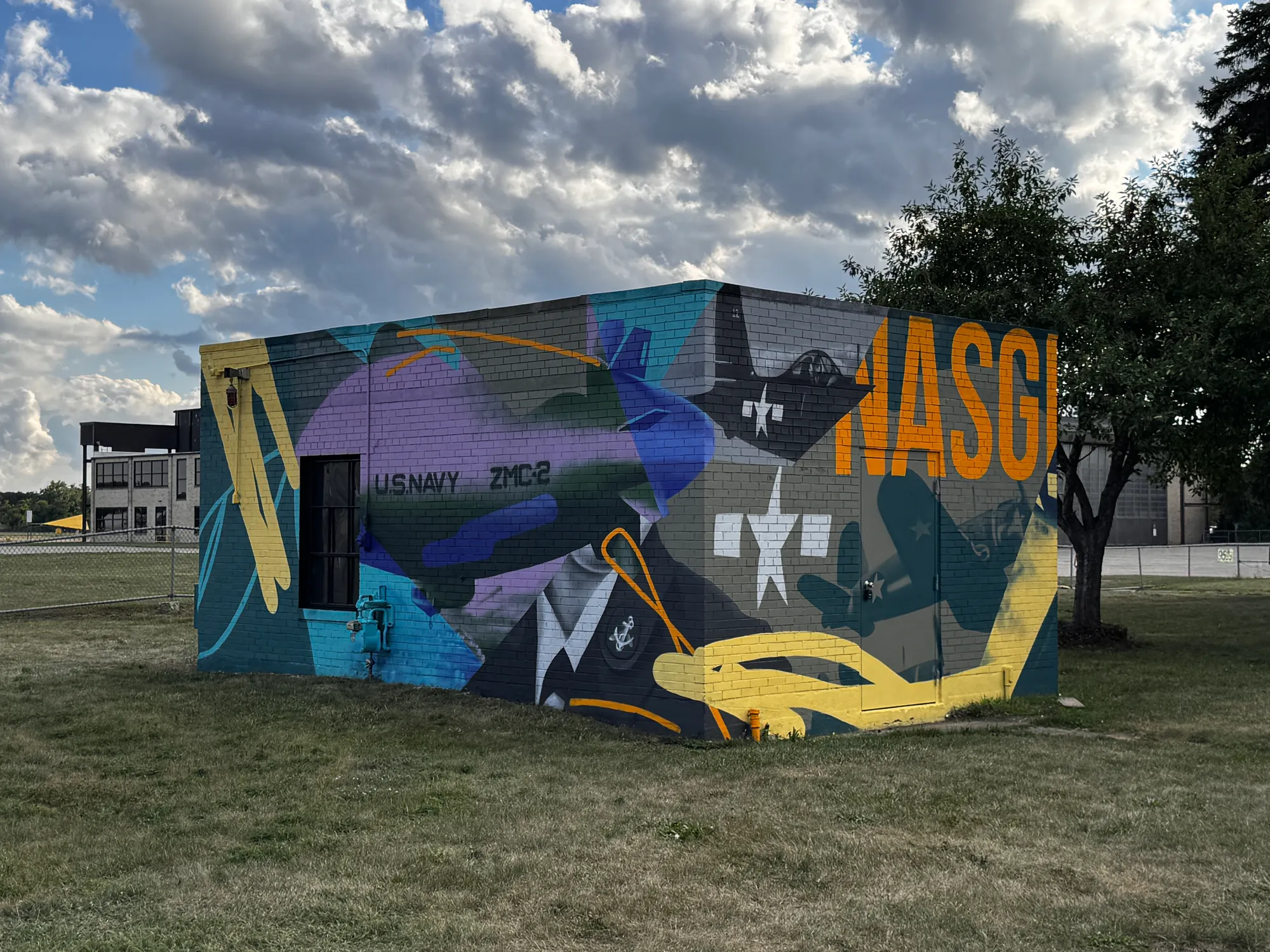 Echoes Over Grosse Ile mural in Grosse Ile, MI by Wetiko
