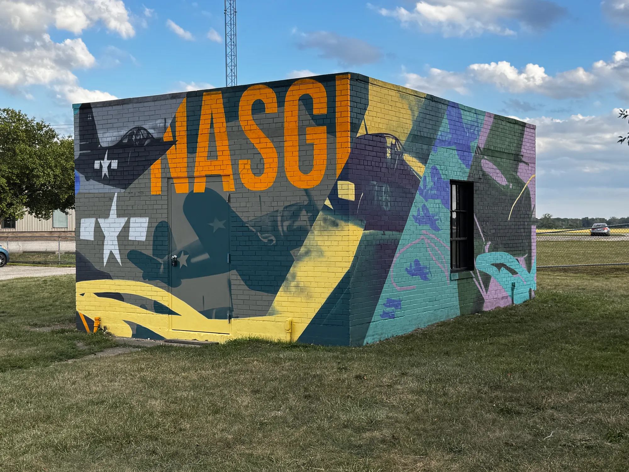Echoes Over Grosse Ile mural in Grosse Ile, MI by Wetiko, photo 3