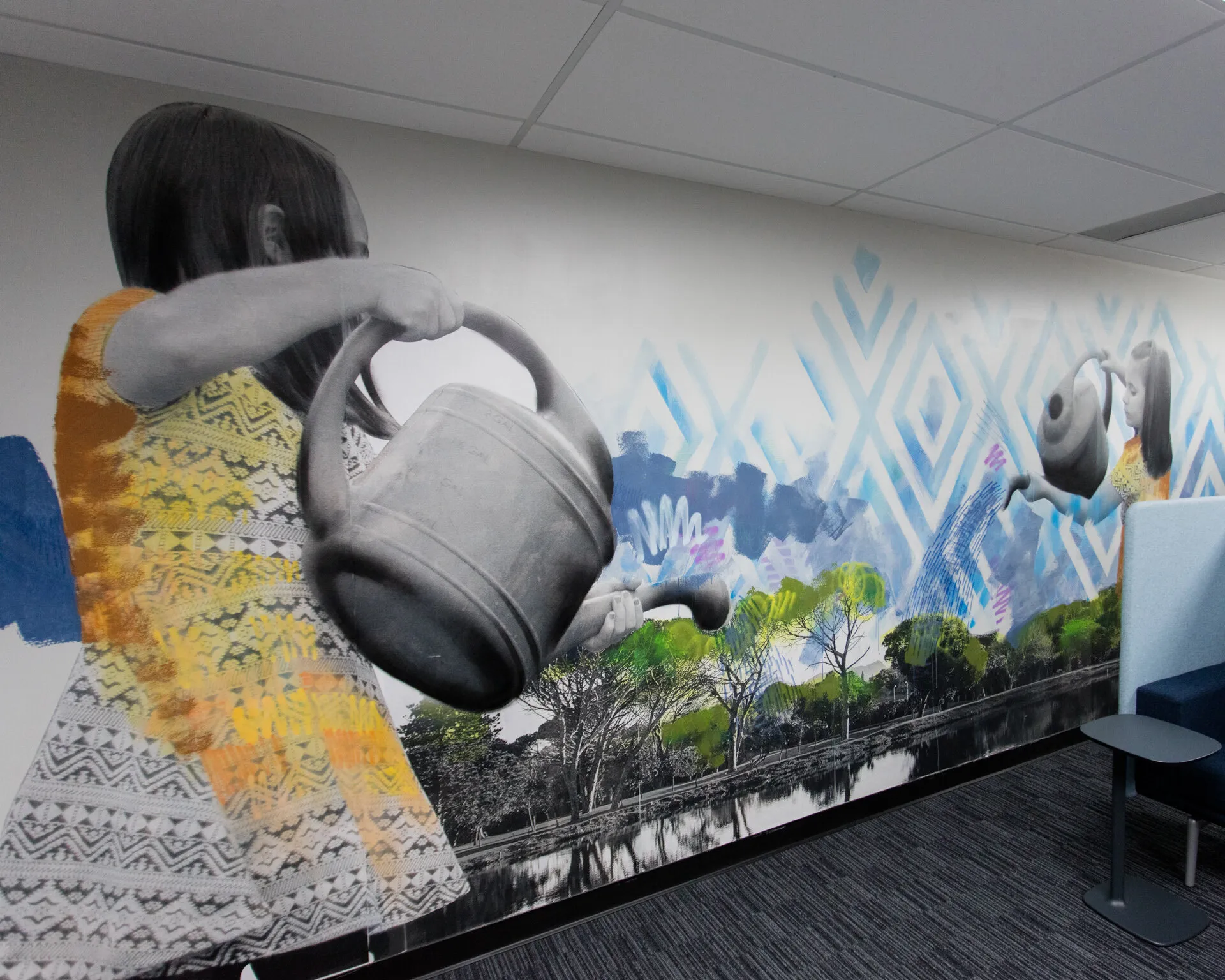 Novara Tesija & Catenacci PLLC mural in Troy, MI by Wetiko, photo 7