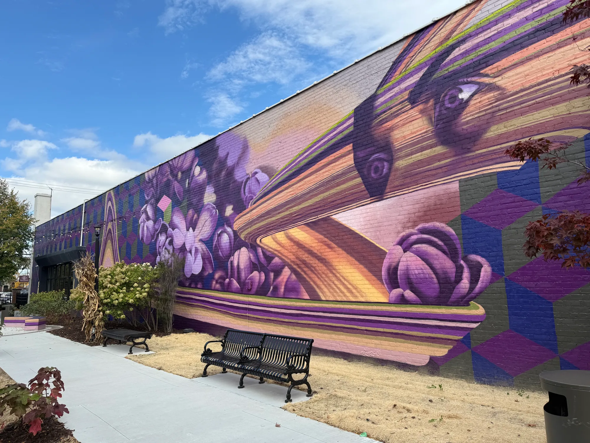 Pocket Park Mural mural in Dearborn, MI by Wetiko