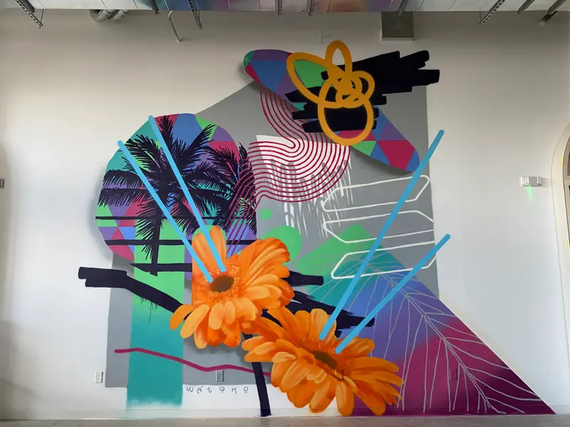 Solana Spaces mural by Wetiko, behind the scenes, photo 5