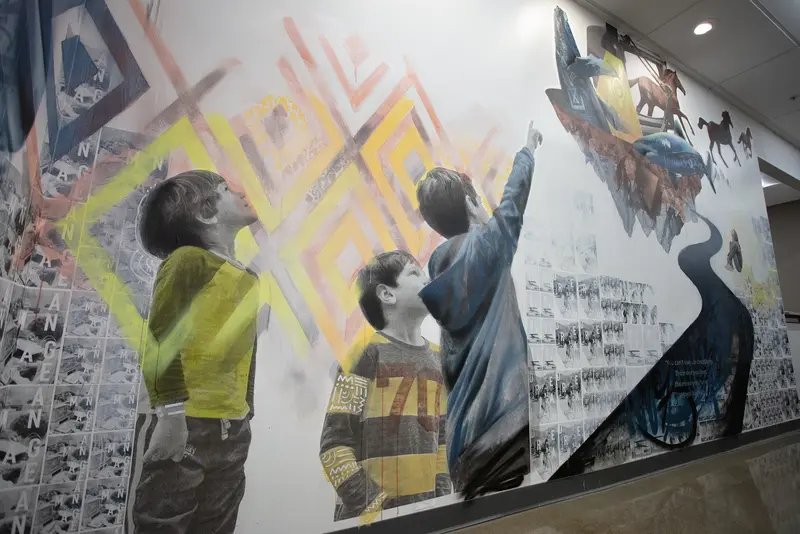 Startup Nation Murals mural by Wetiko, behind the scenes, photo 4