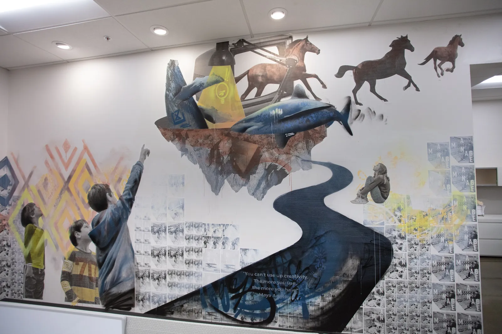 Startup Nation Murals mural in Birmingham, MI by Wetiko, photo 6