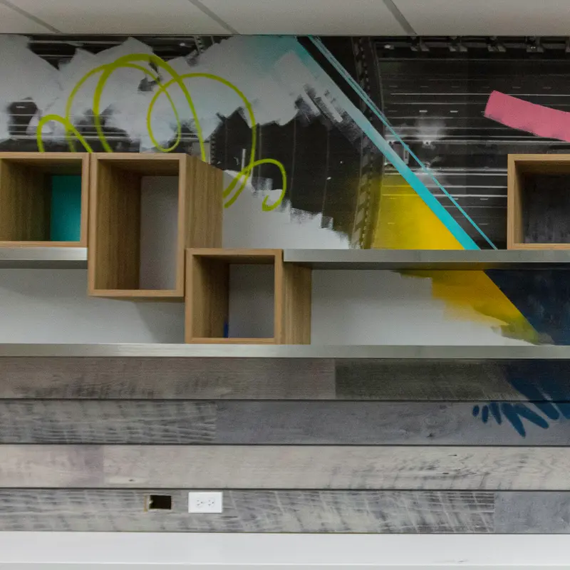 ZF North America mural by Wetiko, behind the scenes, photo 3