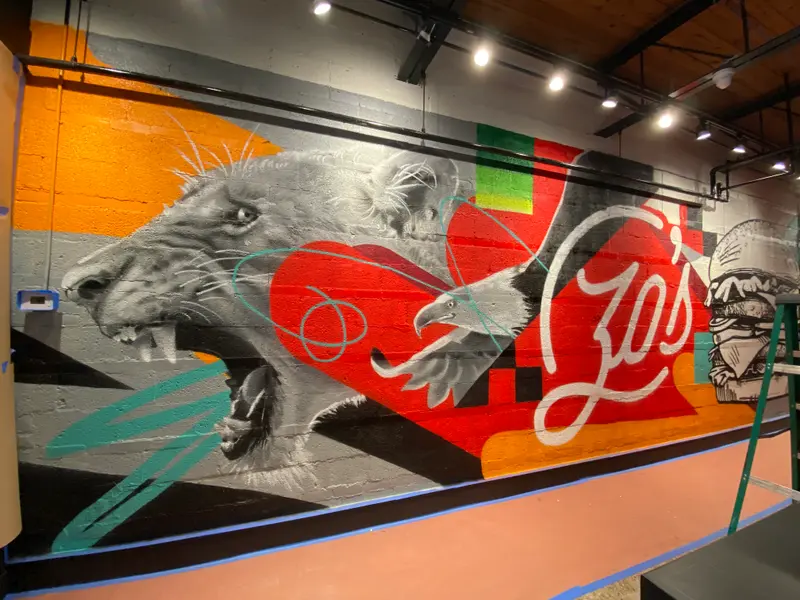 Zo's Good Burger mural